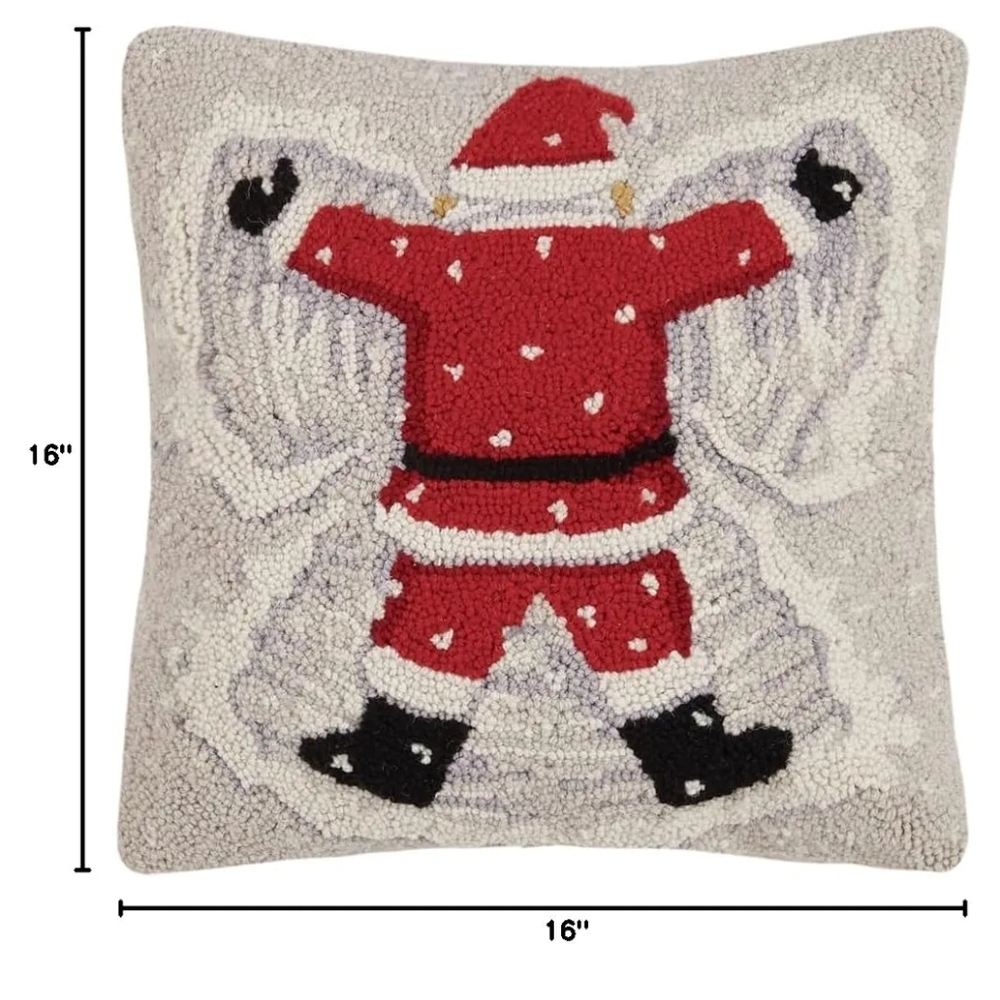 Festive Santa Holiday Pillow